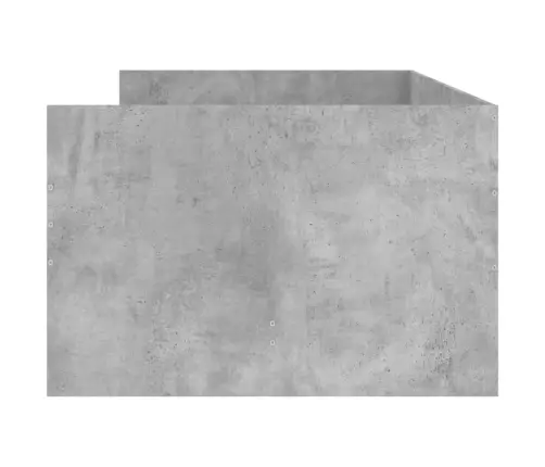 Lovos Rėmas Su Stalčiais, Betono Pilkos Spalvos, 100X200Cm