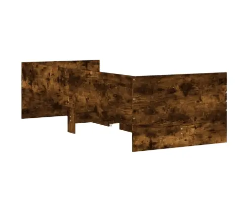 Sahtlitega Voodiraam, Suitsutatud Tamm, 100 X 200 Cm