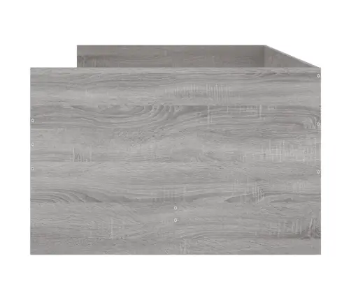 Gultas Rāmis Ar Atvilktnēm, Pelēka Ozolkoka, 90X190 Cm Vidaxl