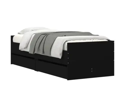 Voodiraam Sahtlitega, Pruun Tamm, 75 X 190 Cm