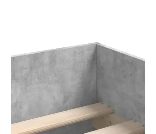 Voodiraam Sahtlitega, Betoonhall, 75 X 190 Cm