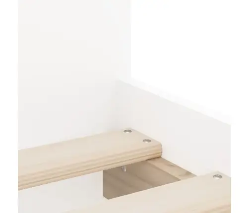 Gultas Rāmis Ar Atvilktnēm, Bez Matrača, Balts, 90X200 Cm Vidaxl