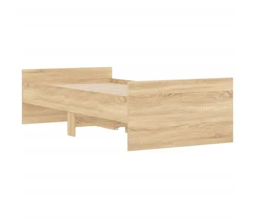 Gultas Rāmis Ar Atvilktnēm, Ozolkoka Krāsā, 90X200 Cm Vidaxl Gultas Rāmis Ar Atvilktnēm, Ozolkoka Krāsā, 90X200 Cm Vidaxl