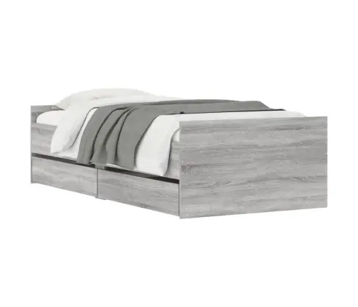 Sahtlitega Voodiraam, Hall Sonoma Tamm, 90 X 200 Cm