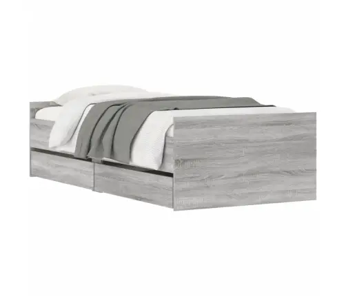 Sahtlitega Voodiraam, Hall Sonoma Tamm, 90X190 Cm