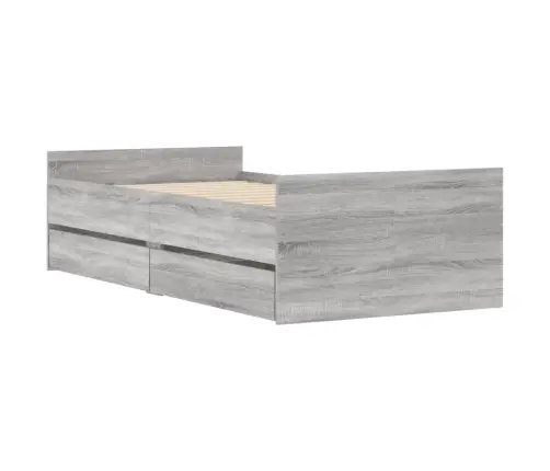 Sahtlitega Voodiraam, Hall Sonoma Tamm, 90X190 Cm