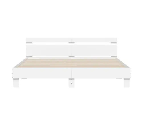 Lovos Rėmas Su Galvūgaliu, Baltas, 180X200cm Apdirbta Mediena