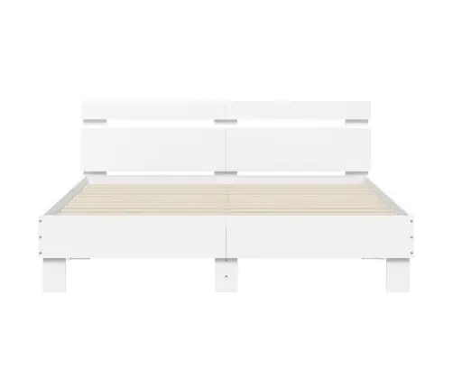 Lovos Rėmas Su Galvūgaliu, Baltas, 150X200cm Apdirbta Mediena