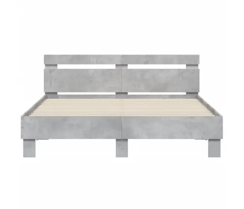 Lovos Rėmas Su Galvūgaliu, Betono, 140X200cm Apdirbta Mediena
