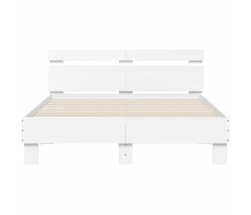 Lovos Rėmas Su Galvūgaliu, Baltas, 120X190cm Apdirbta Mediena