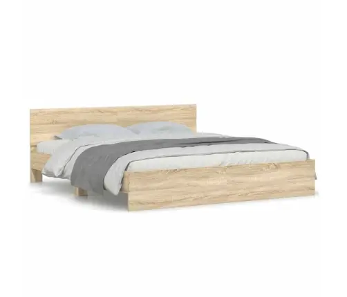 Lovos Rėmas Su Galvūgaliu, Sonoma Ąžuolo Spalvos, 160X200Cm