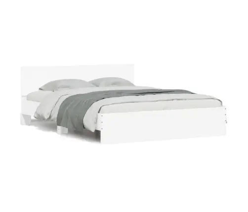 Lovos Rėmas Su Galvūgaliu, Baltos Spalvos, 140X200Cm