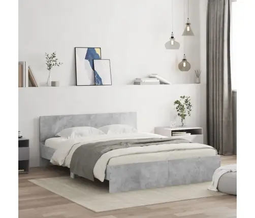 Voodiraam Peatsiga, Betoonhall, 140 X 200 Cm