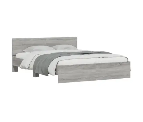 Voodiraam Peatsiga, Hall Sonoma Tamm, 140 X 200 Cm