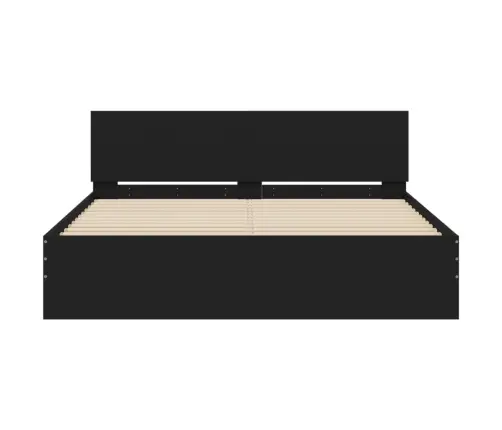 Voodiraam Peatsiga, Must, 140X190 Cm