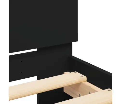 Voodiraam Peatsiga, Must, 140X190 Cm