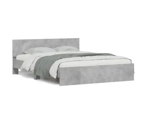 Lovos Rėmas Su Galvūgaliu, Betono Pilkos Spalvos, 140X190Cm