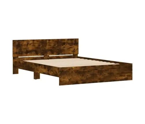 Voodiraam Peatsiga, Suitsutatud Tamm, 140 X 190 Cm