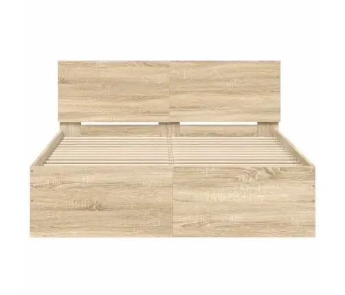 Voodiraam Peatsiga, Sonoma Tamm, 120X 190 Cm