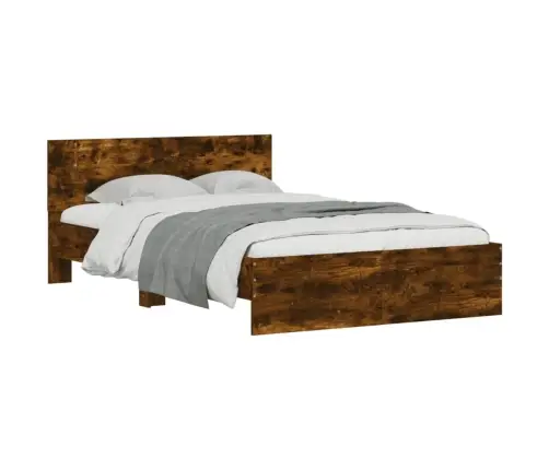 Voodiraam Peatsiga, Suitsutatud Tamm, 120 X 190 Cm