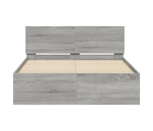 Voodiraam Peatsiga, Hall Sonoma Tamm, 120 X 190 Cm