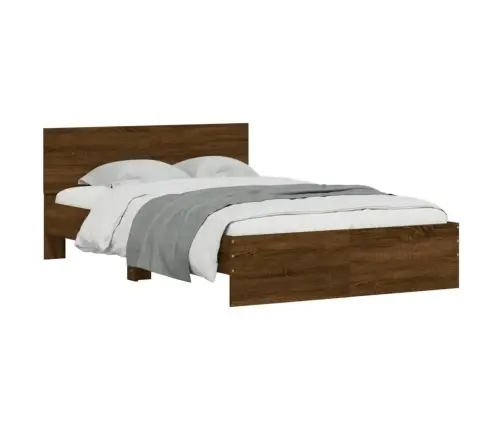 Lovos Rėmas Su Galvūgaliu, Rudos Ąžuolo Spalvos, 120X190Cm