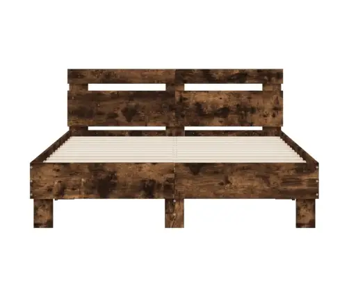 Lovos Rėmas Su Galvūgaliu Ir Led, Dūminio Ąžuolo, 120X200Cm