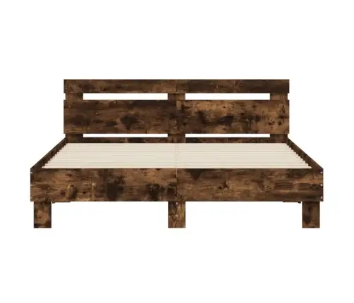 Lovos Rėmas Su Galvūgaliu Ir Led, Dūminio Ąžuolo, 140X190Cm