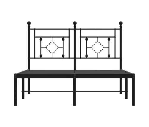 Metallist Voodiraam Peatsiga, Must, 120X190 Cm