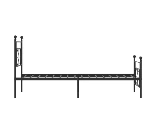 Lovos Rėmas Su Galvūgaliu/Kojūgaliu, Juodas, 107X203cm Metalas