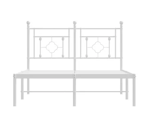 Metalinis Lovos Rėmas Su Galvūgaliu, Baltos Spalvos, 120X200Cm