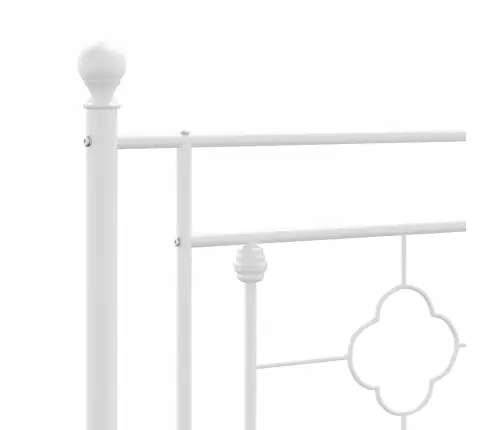 Lovos Rėmas Su Galvūgaliu/Kojūgaliu, Baltas, 183X213cm Metalas