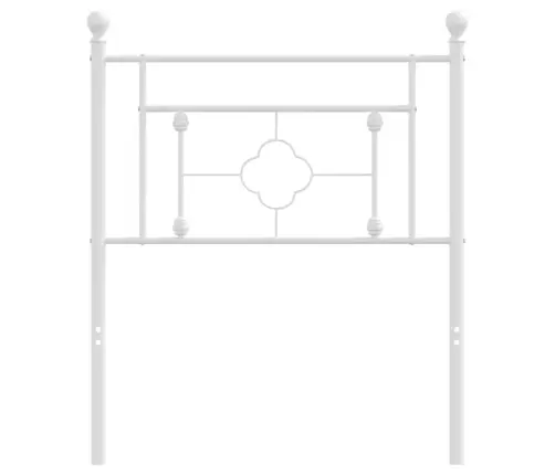 Gultas Galvgalis, Metāls, Balts, 80 Cm Vidaxl Gultas Galvgalis, Metāls, Balts, 80 Cm Vidaxl