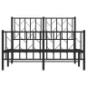 Gultas Rāmis Ar Galvgali Un Kājgali, Melns Metāls, 120X200 Cm Vidaxl Gultas Rāmis Ar Galvgali Un Kājgali, Melns Metāls, 120X200 Cm Vidaxl
