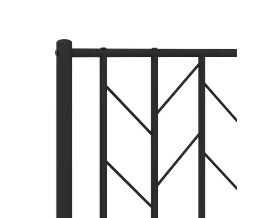 Lovos Rėmas Su Galvūgaliu/Kojūgaliu, Juodas, 200X200cm Metalas