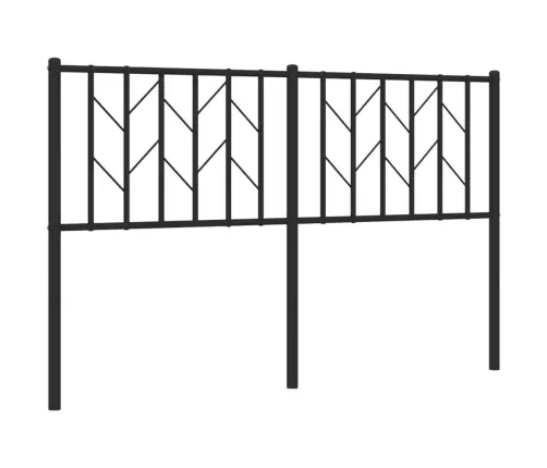 Gultas Galvgalis, Metāls, Melns, 140 Cm Vidaxl