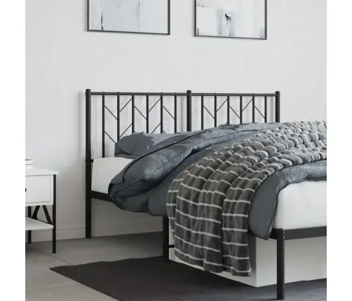 Gultas Galvgalis, Metāls, Melns, 140 Cm Vidaxl