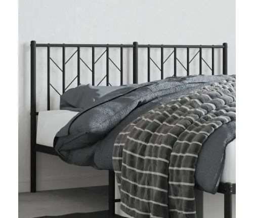 Gultas Galvgalis, Metāls, Melns, 140 Cm Vidaxl
