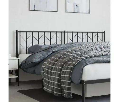 Gultas Galvgalis, Metāls, Melns, 193 Cm Vidaxl