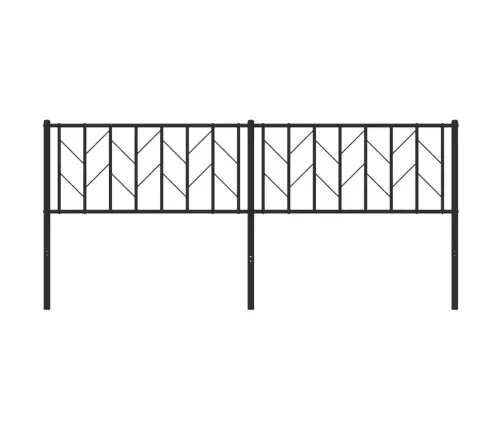 Gultas Galvgalis, Metāls, Melns, 193 Cm Vidaxl