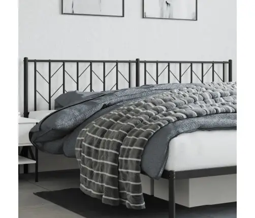 Gultas Galvgalis, Metāls, Melns, 200 Cm Vidaxl