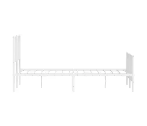 Lovos Rėmas Su Galvūgaliu/Kojūgaliu, Baltas, 140X190cm Metalas