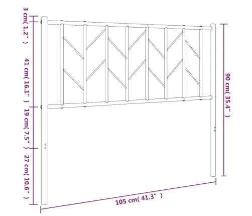 Gultas Galvgalis, Balts, 100 Cm Vidaxl
