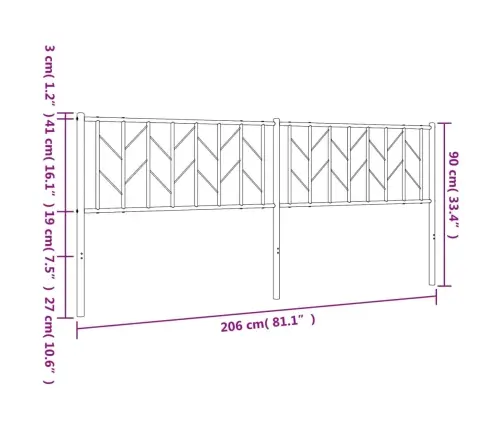 Gultas Galvgalis, Balts, 200 Cm Vidaxl Gultas Galvgalis, Balts, 200 Cm Vidaxl