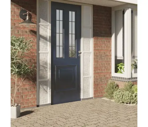 Loga Plēves, 2 Gab., Matētas, Zvaigžņu Raksts, Pvc Vidaxl