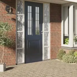 Loga Plēves, 2 Gab., Matētas, Zieda Raksts, Pvc Vidaxl