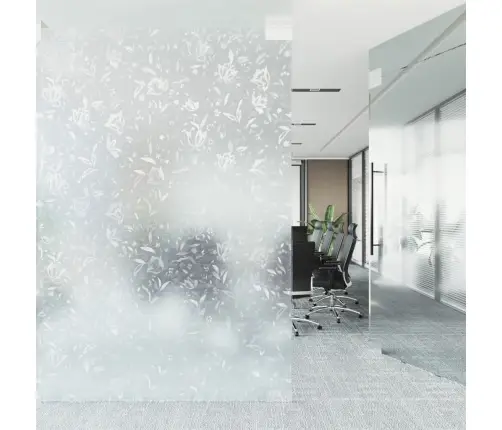 Loga Plēves, 4 Gab., Matētas, Zieda Raksts, Pvc Vidaxl