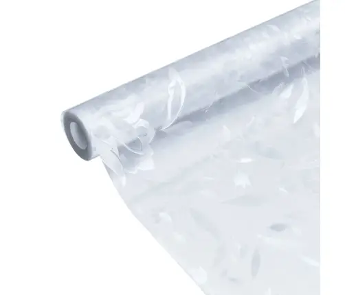 Loga Plēves, 4 Gab., Matētas, Zieda Raksts, Pvc Vidaxl