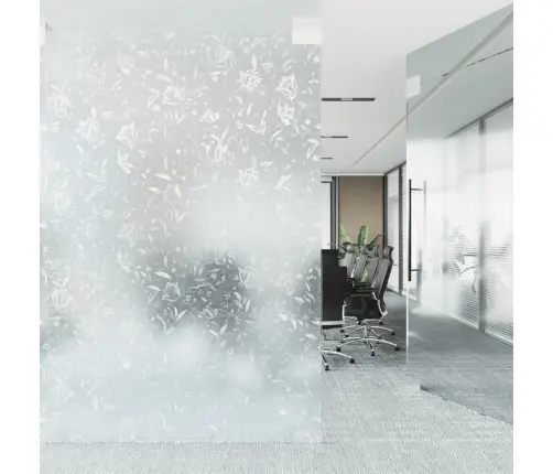 Loga Plēves, 2 Gab., Matētas, Zieda Raksts, Pvc Vidaxl