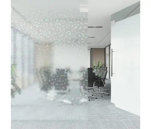 Langų Plėvelės, 5Vnt., Pvc, Matinės, 3D Vaivorykštės Raštas